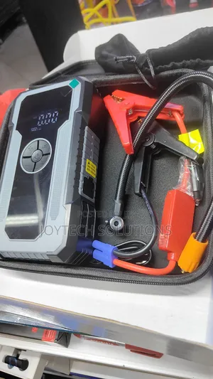 Premium Vehicle Jump Starter With Compressor Machine.