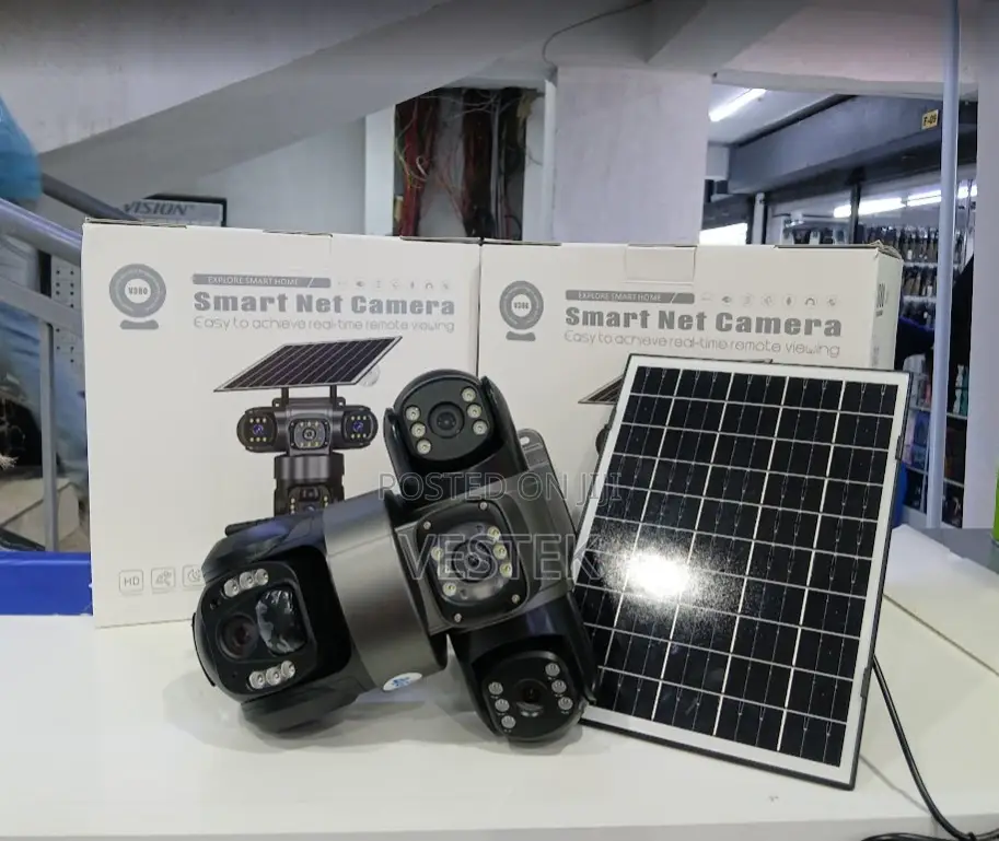 Triple Lens 4g Solar Camera 3 Different Views V380pro Camera