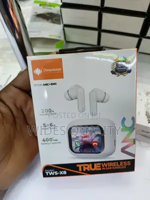 Deepbass TWS-X8 True Wireless in-Ear Earbuds.