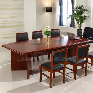 Mahogany Meeting Corporate Boardroom Desk