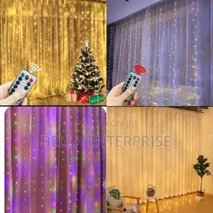 3m×3m Curtain Lights With Remote