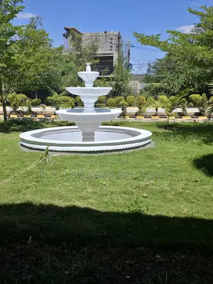 Outdoor White Fountain for Parks, Homes Recreational Spaces