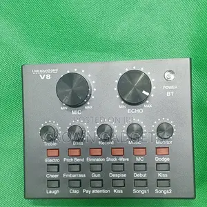 V8 Sound Card for Live Streaming, Recording Karaoke