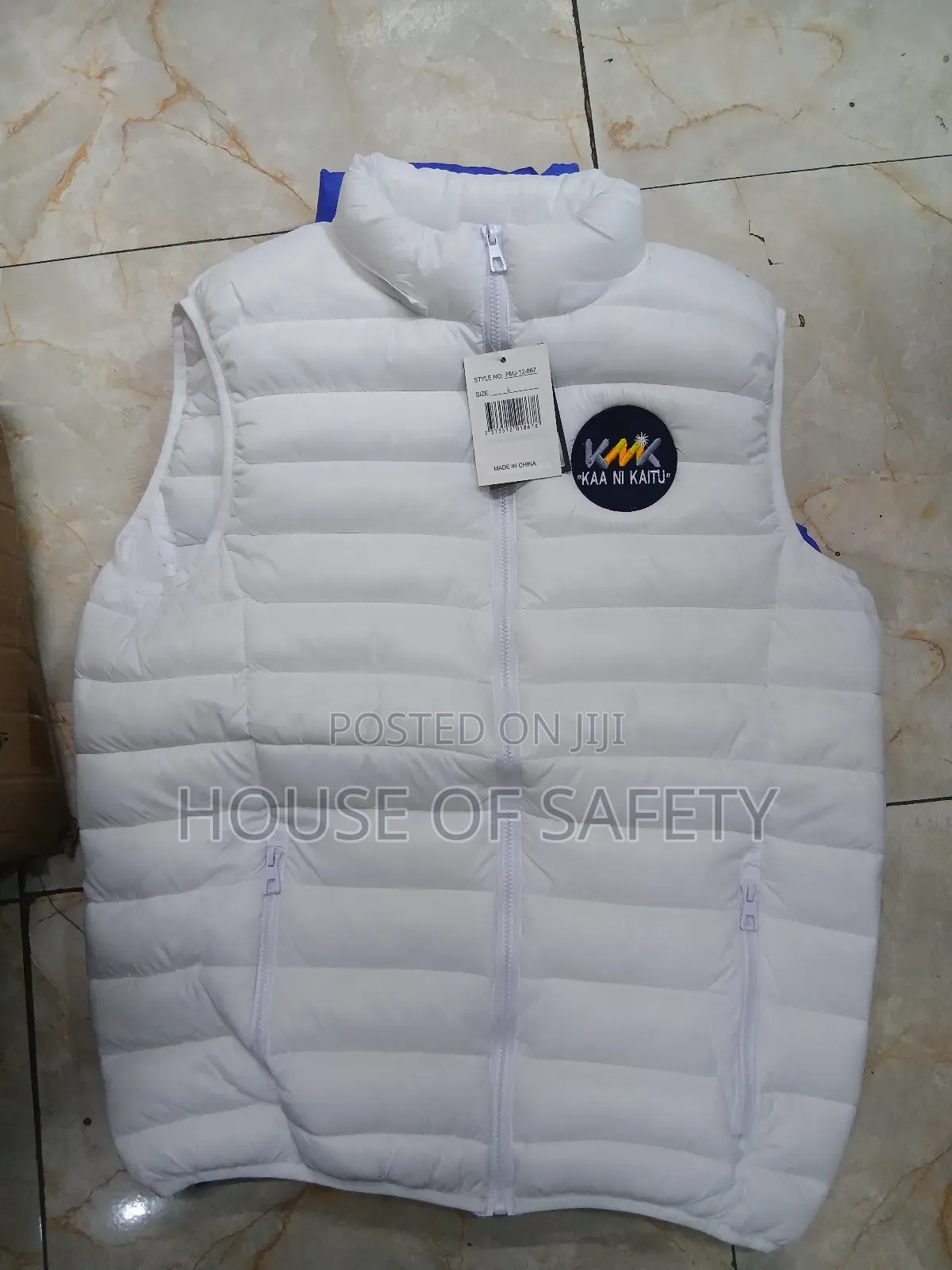 White Puff Jackets With Wool Inside