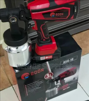 18v Edon Spray Gun With Mettalic Tank /Spray Gun With 2 Batteries