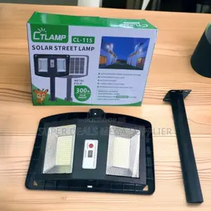 Ctlamp 300w Rechargeable Battery Solar Street Light for Yard and Road
