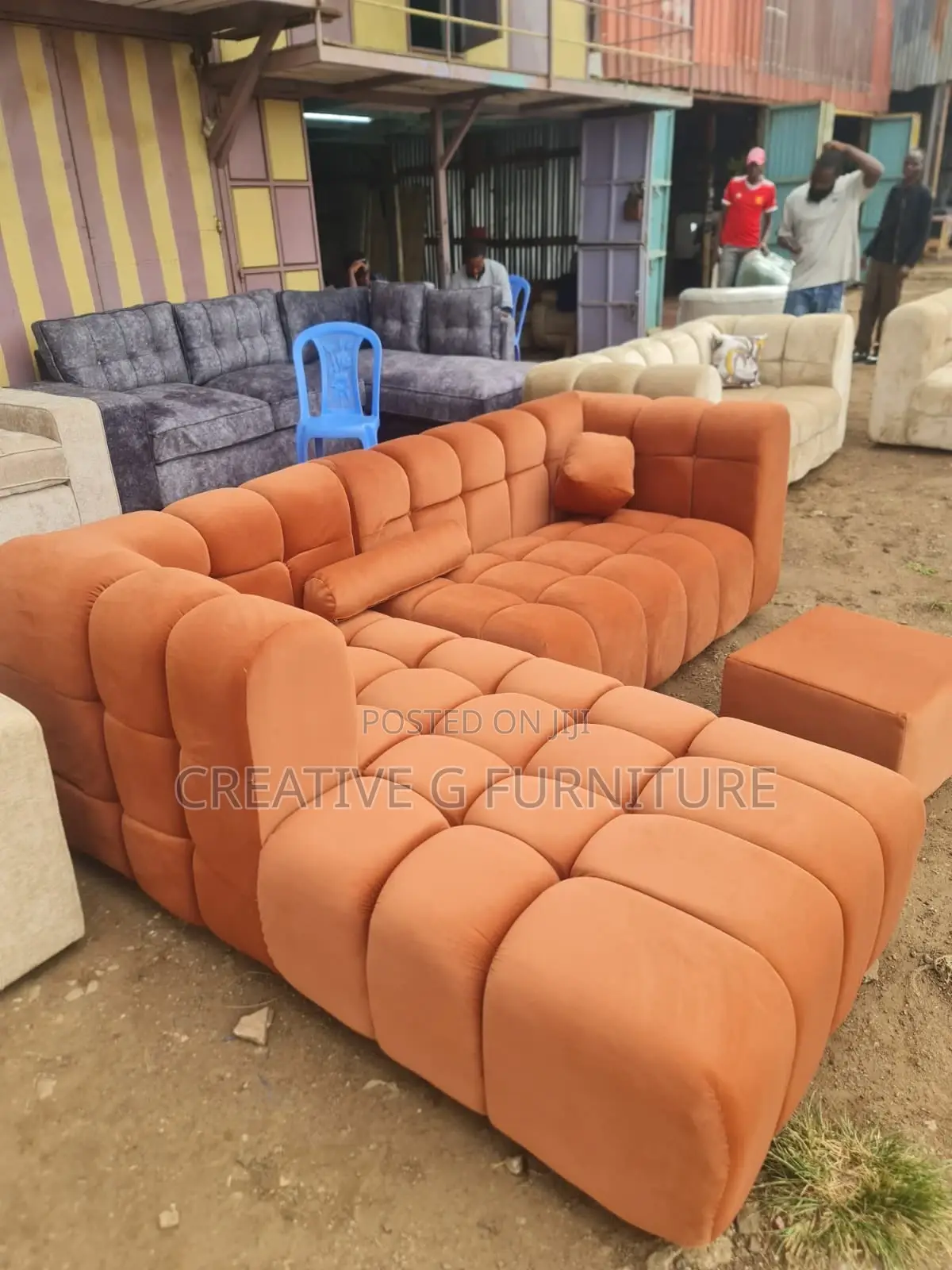 Dramatic 6 Seater Bubble L Sofa