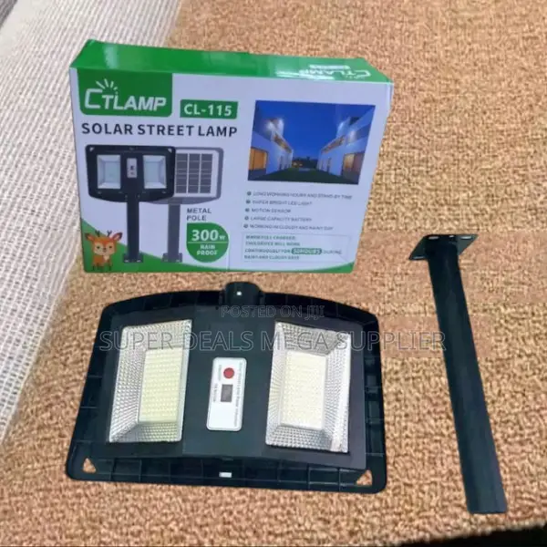 Ctlamp 300w Enhanced Quality Solar Street Light With Motion Sensor