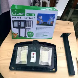 Ctlamp 300w Wide Angle Motion Sensor Solar Street Light Dusk to Dawn