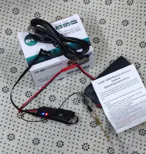 Security 1080p Wi-Fi Pinhole Hidden Camera With Extended Battery Kit