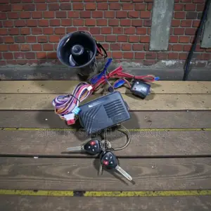 Universal Car Alarm System Kit With Two Flip Keys and Siren Protection