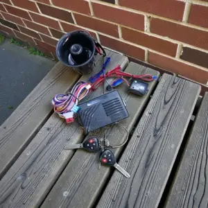 Vehicle Anti-Theft Alarm Kit With Remote Flip Keys and Shock Sensor