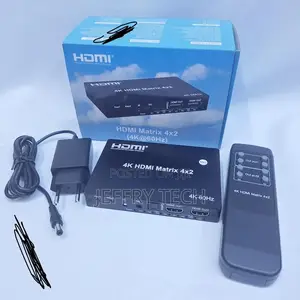 4by 4 Hdmi Matrix 4 Input 4output With Remote and Charger