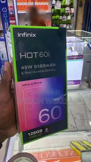 New Infinix Hot 60i 128 GB Black