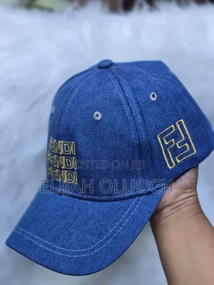 Denim Fendi Unisex Designer Cap