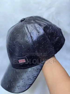 Leather Louis Vuitton Designer Cap
