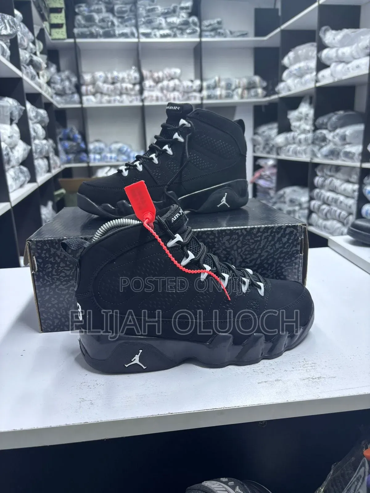Air Jordan 9 Black Plain