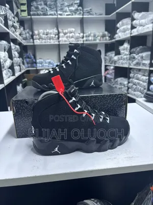 Air Jordan 9 Black Plain