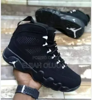 Air Jordan 9 Black Plain