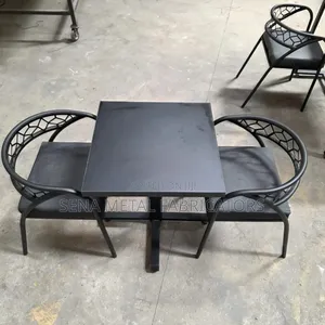 Black Laser-Cut Dining Chairs