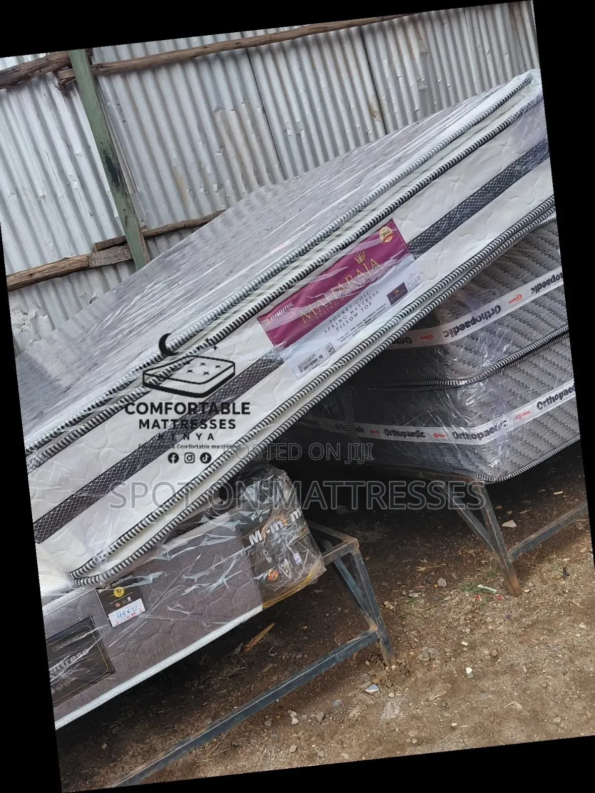 Double Sided Pillowtop Pocket Spring Mattresses - 5x6 10inches Thick.