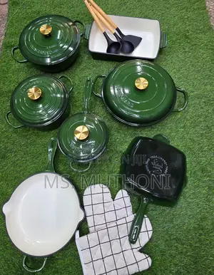 Philippe Richard 12 PCS Enamel Cast Iron Cooking Pots*