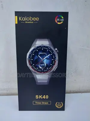Kalobeedecorationsk40 Smart Watch | Amoled Display | 3 Straps Included