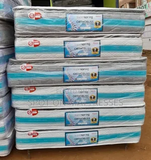 5x6x10 Superfoam Orthopedic Super Spring Mattresses + Free Delivery.