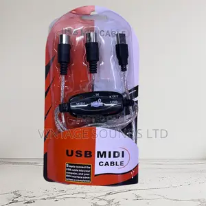 Usb to Midi Cable Converter 2 in 1 Pc to Synthesizer Music Studio
