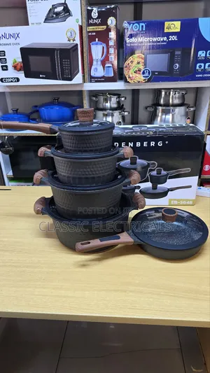 10pcs Edenberg Marble Cookware Set