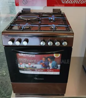 Ramtons Standing Cooker 60*60cm. 3g+1e . Electric Oven. Rc 605 Brow