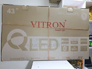 Vitron 43 Qled Smart Frameless Tv With Bluetooth