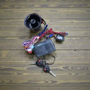 Complete Car Alarm System With Flip Keys, Shock and Door Protection