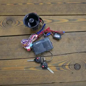 Universal Car Alarm System With Door Sensors, Siren and Flip Keys