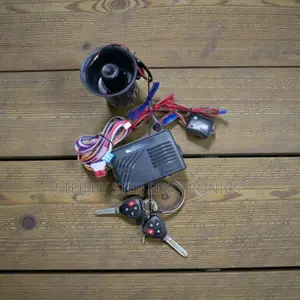Car Anti-Theft Alarm With Dual Flip Keys, Security Siren and Sensor