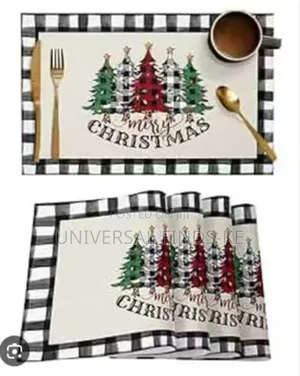 Plaid Christmas Table Mats Set of 2 PCS 28*44