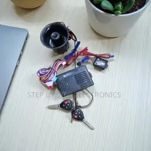 Auto Car Alarm System With Flip Keys, Anti-Theft Siren and Shock Alert