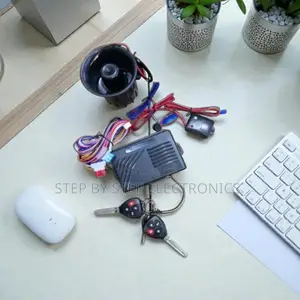 Universal Car Alarm Kit With Twin Flip Keys and Loud Intrusion Siren