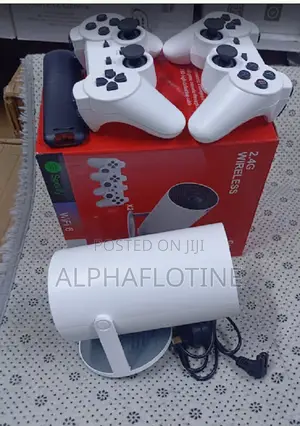 Hy300 Portable Projector With Video Game Console