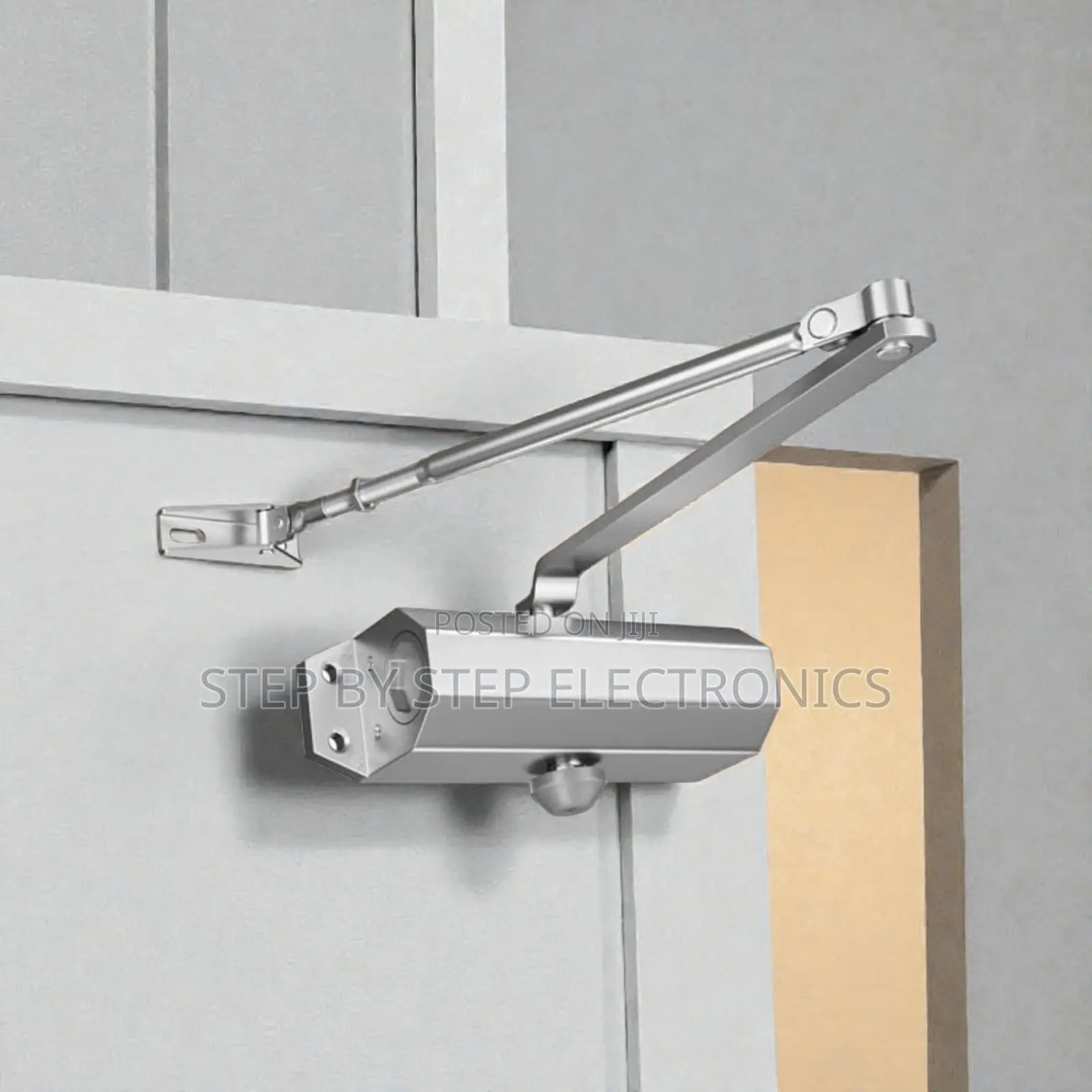 Heavy Duty Aluminum Door Closer Device Smooth Quiet Hydraulic Control