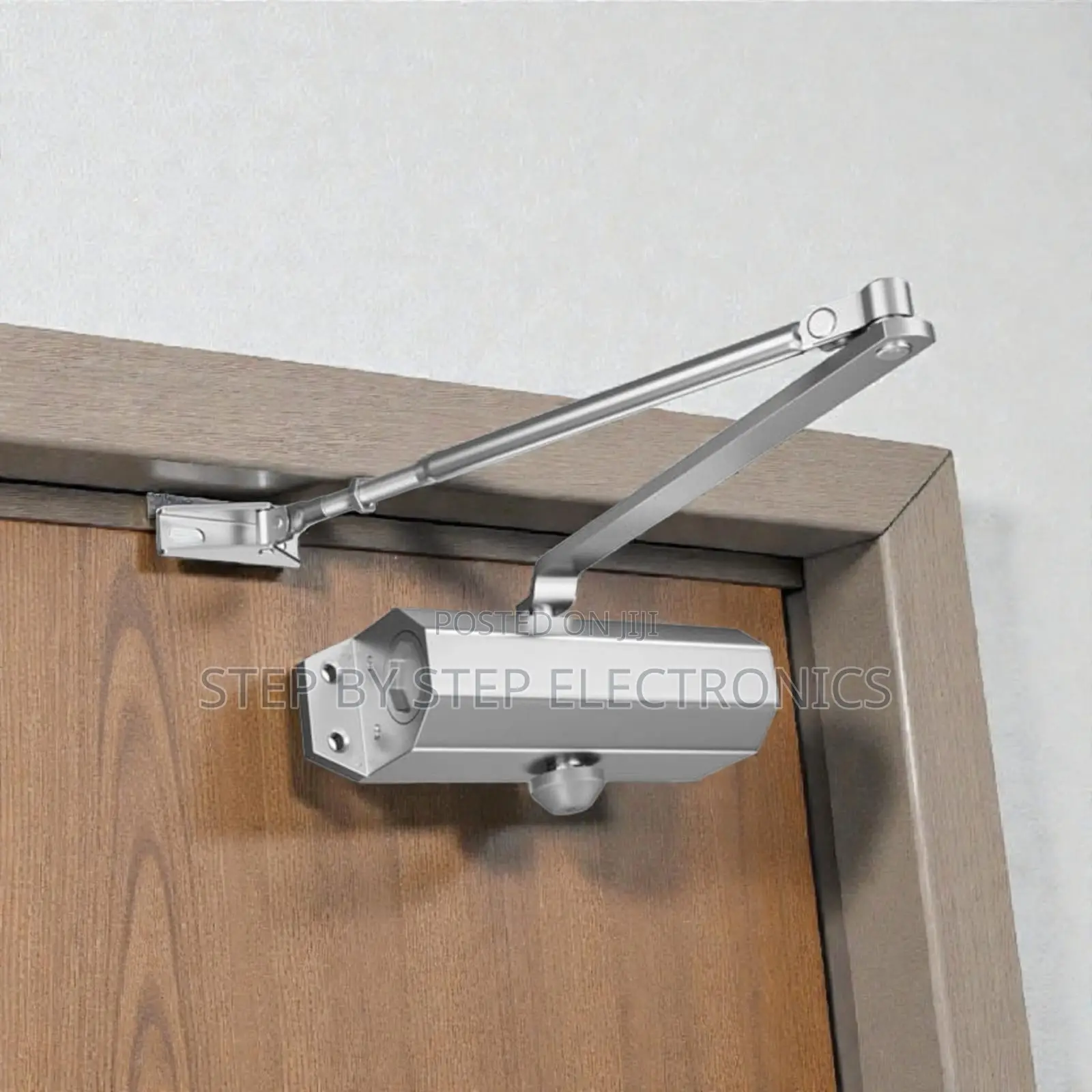 Fireproof Aluminum Auto Door Closer Adjustable Strength Dual Valve