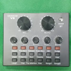 Professional V8 Sound Card for Podcasting Karaoke