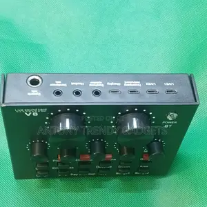 V8 Live Sound Card With Noise Reduction & Multiple Effects