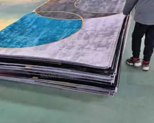 Blue 3d Carpet