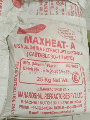 Maxheat a 1750°C Castable Cement High-Temperature Linings