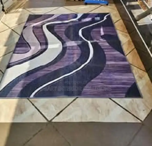 Purple 3d Carpet- 7 by 10