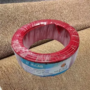 Evin Red 1.5mm 90m PVC Insulated Easy Install Wiring Electrical Cable
