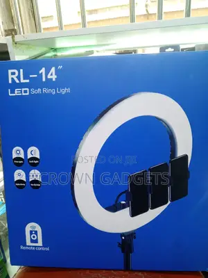 Rl-14 Soft Led Ring Light With Phone Holder Adjustable Color