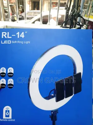 Rl-14 Professional Soft Ring Light With 360° Rotation