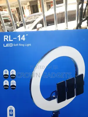 Rl-14 Professional Soft Ring Light With 360° Rotation